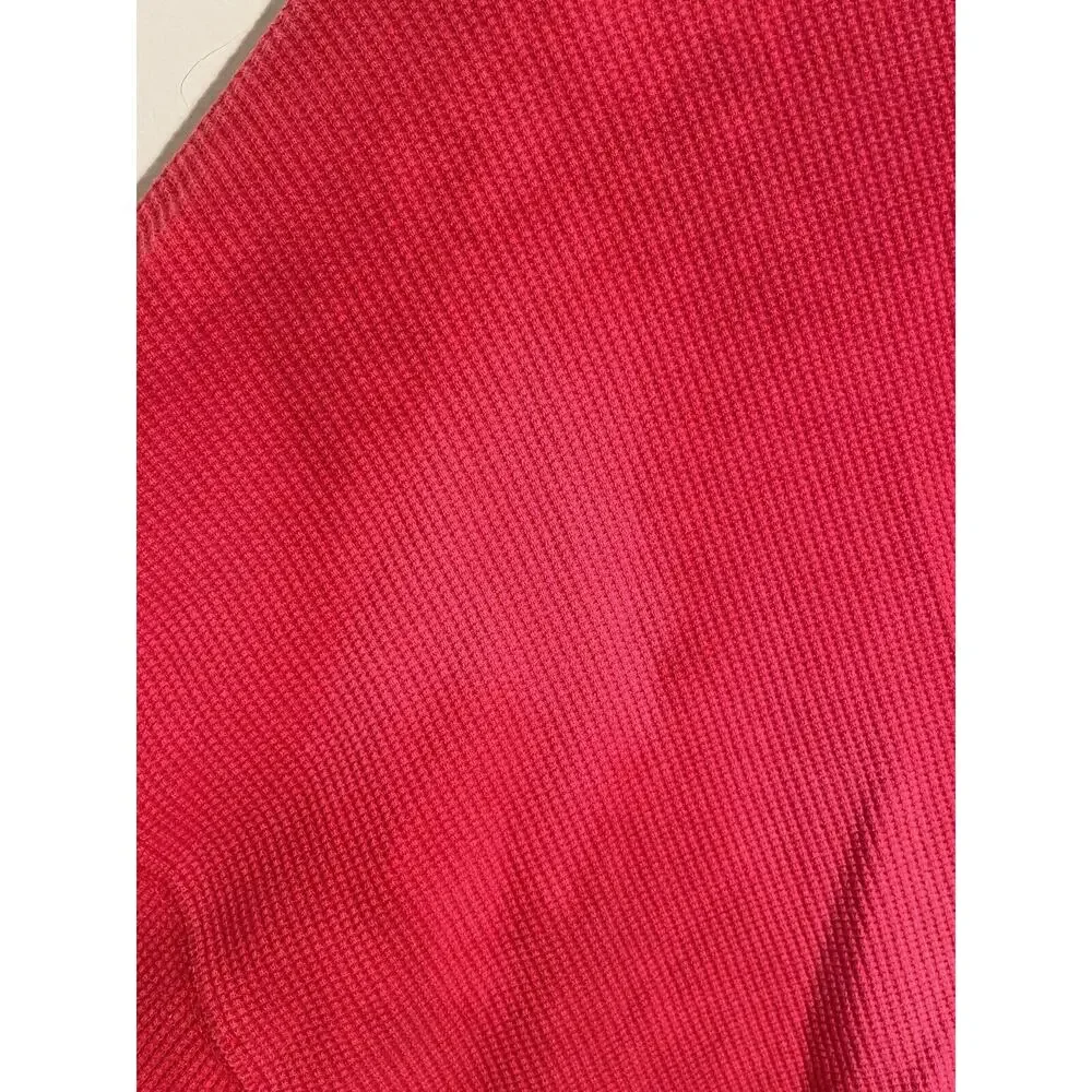 VTG Marithe Francois Girbaud Long Sleeve Distressed Grudge Red Crewneck Sz XXXL‎